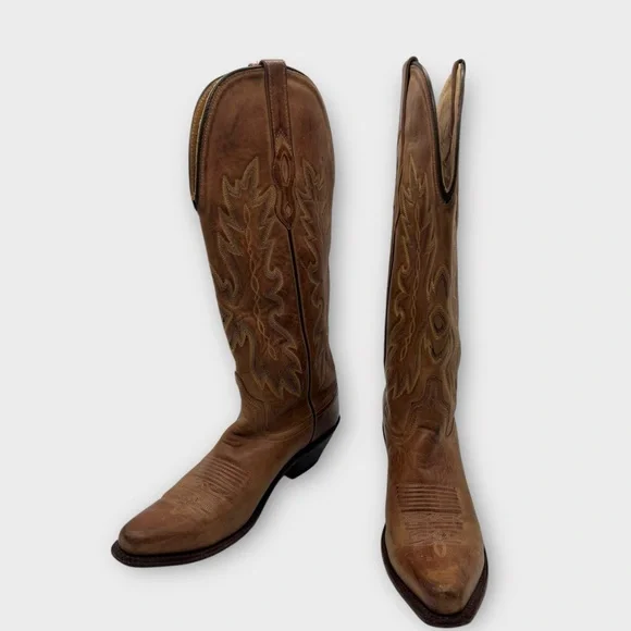 Old West TS1541 Snip Toe Cowgirl Western Cowboy
Leather Women's Boots Size 8 - Picture 5 of 6